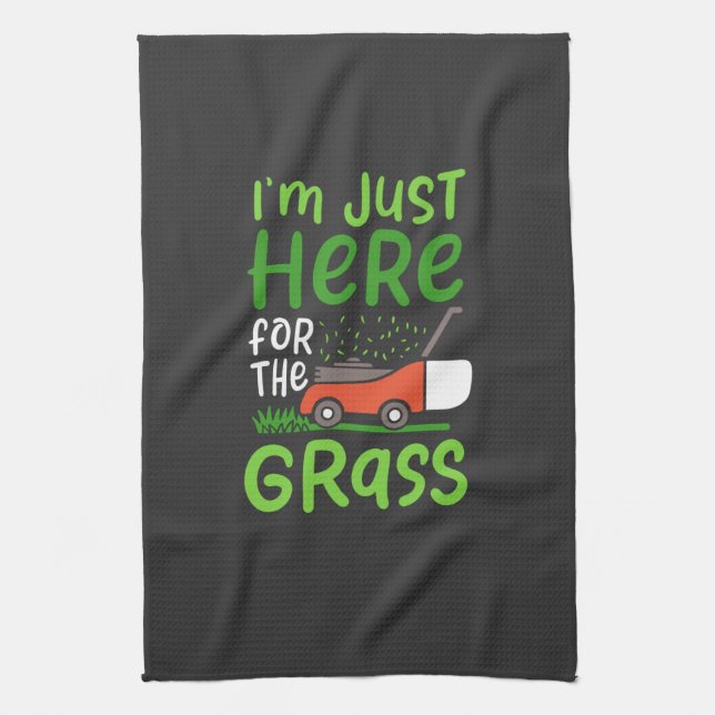 Lawn Mower Tea Towel (Vertical)