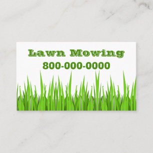 Lawn Mowing Business Card