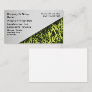 Lawn Mowing Business Cards