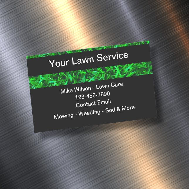Lawn Mowing Business Magnet Template (Creator Uploaded)