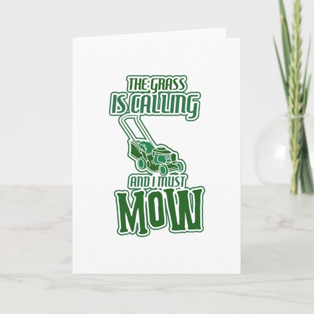 Lawn Mowing Card (Front)