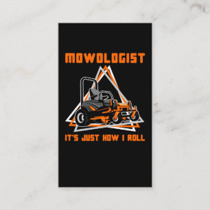 Lawn Mowing Caretaker Humour Business Card
