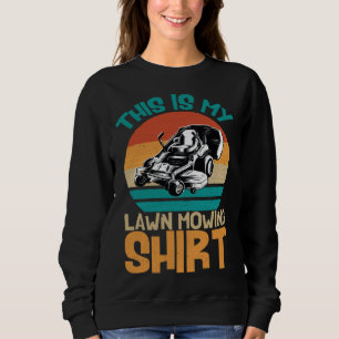lawn mowing  Garden  Distressed Gardening Sweatshirt