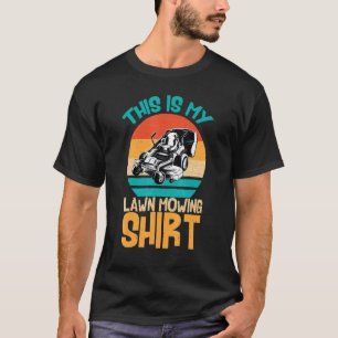Lawn Mowing Garden Distressed Gardening T-Shirt