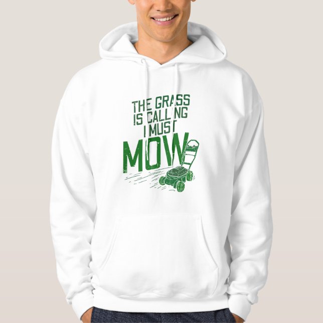 Lawn Mowing Hoodie (Front)