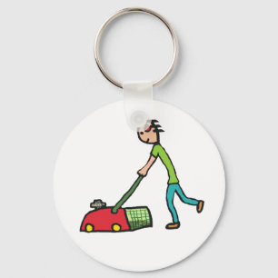 Lawn Mowing Key Ring