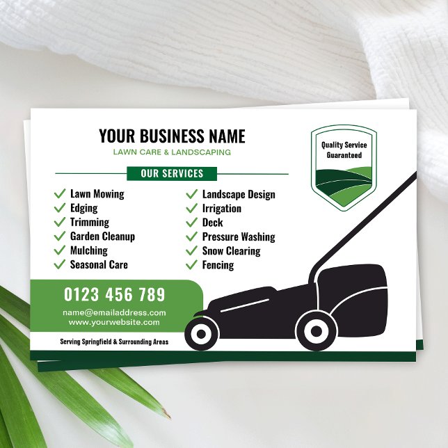Lawn Mowing & Landscaping Business Marketing Flyer (Lawn Mowing & Landscaping Business Marketing Flyer)