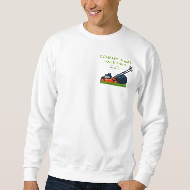 Lawn Mowing Landscaping Garden Lawn Care Sweatshirt (Front)