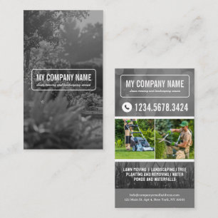 Lawn mowing, Landscaping, Lawn care service Callin Calling Card