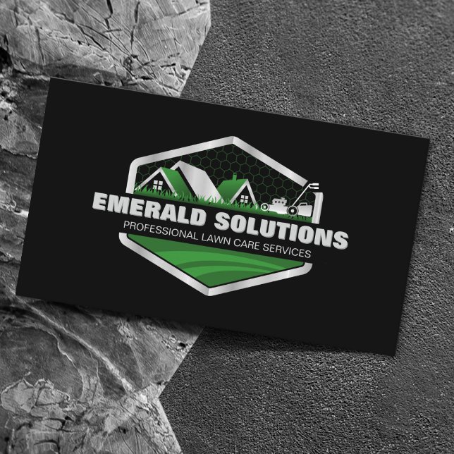 Lawn Mowing Landscaping Yard Service  Business Card (Creator Uploaded)