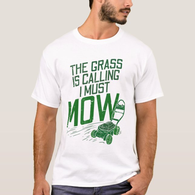 Lawn Mowing Lawn Care T-Shirt (Front)