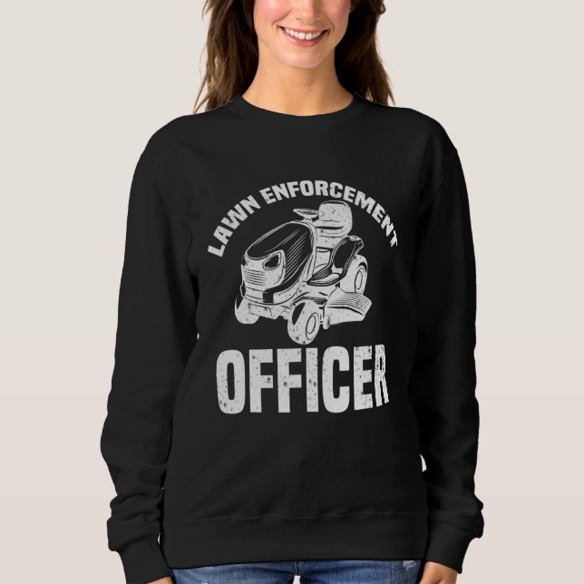 Lawn Mowing Mowologist Landscaping Lawn Mower Sweatshirt (Front)