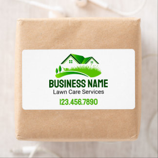 Lawn Mowing Service Green White Logo