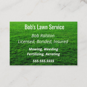 Lawn Service Business Card