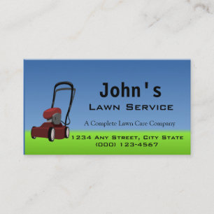 Lawn Service Business Card