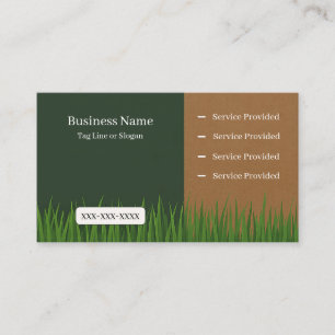 Lawn Service  Business Card