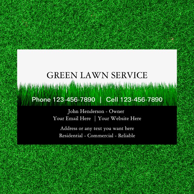 Lawn Service Business Cards (Creator Uploaded)