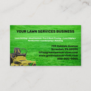 Lawn Service Company  Business Card