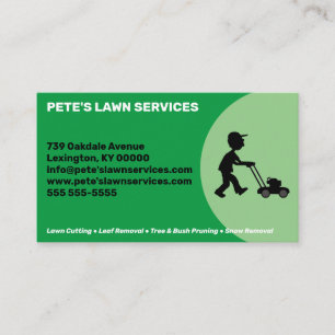 Lawn Service Company Business Card