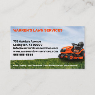 Lawn Service Company Business Card