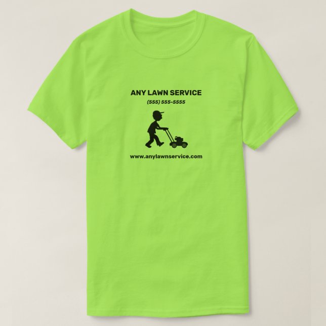 Lawn Service Company T-Shirt (Design Front)