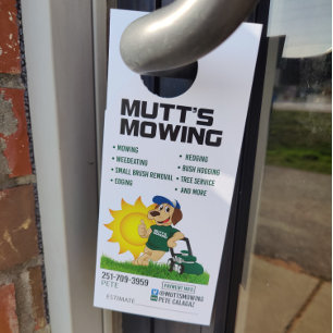 Lawn Service Door Hanger