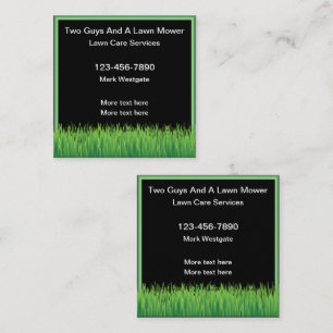 Lawn Service Double Side Business Cards