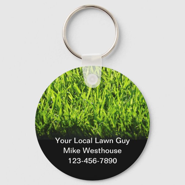 Lawn Service  Key Ring (Front)
