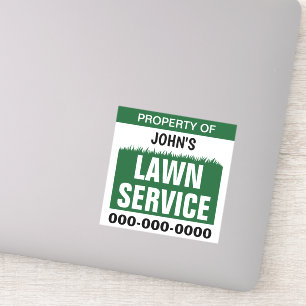 Lawn Service Property Custom-Cut Vinyl Sticker