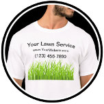 Lawn Service Simple Work Shirts<br><div class="desc">Lawn Service work shirts in a simple design with grass graphic image and minimal layout you can customise online. Designed for a lawn service,  landscapers,  or grounds maintenance crew for a commercial property team. Provide these work shirts to your crew or field team.</div>