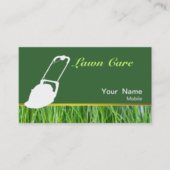 Lawn Services Business Card (Front)