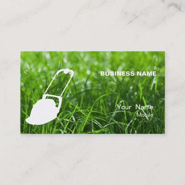 Lawn Services Business Card (Front)