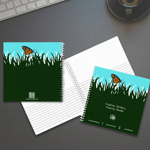 Lawn Silhouette Butterfly Promotional Notebook