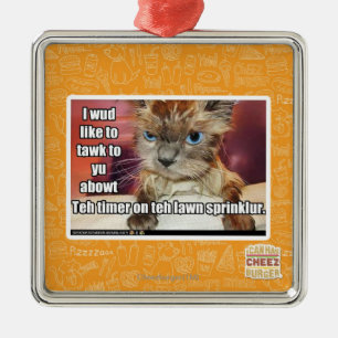 Lawn Sprinklur Timer Metal Tree Decoration