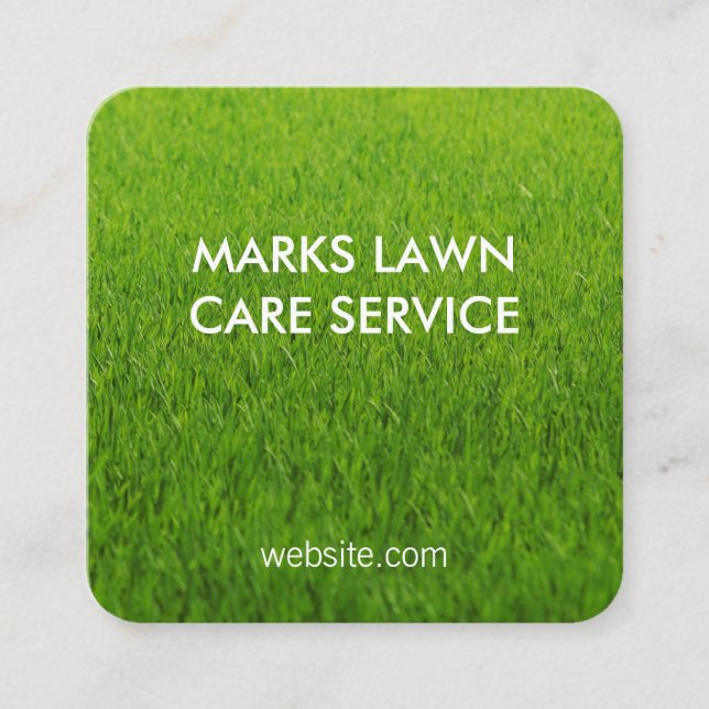 Lawn Square Business Card (Front)