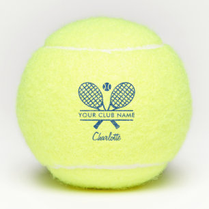 Lawn Tennis Club Name Script Personalised Balls