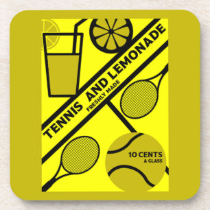 Lawn Tennis Player Graphic Art    Coaster