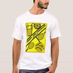 Lawn Tennis Player Graphic Art T-Shirt