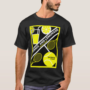 Lawn Tennis Player Graphic Art T-Shirt