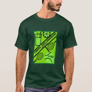 Lawn Tennis Player Graphic Art T-Shirt