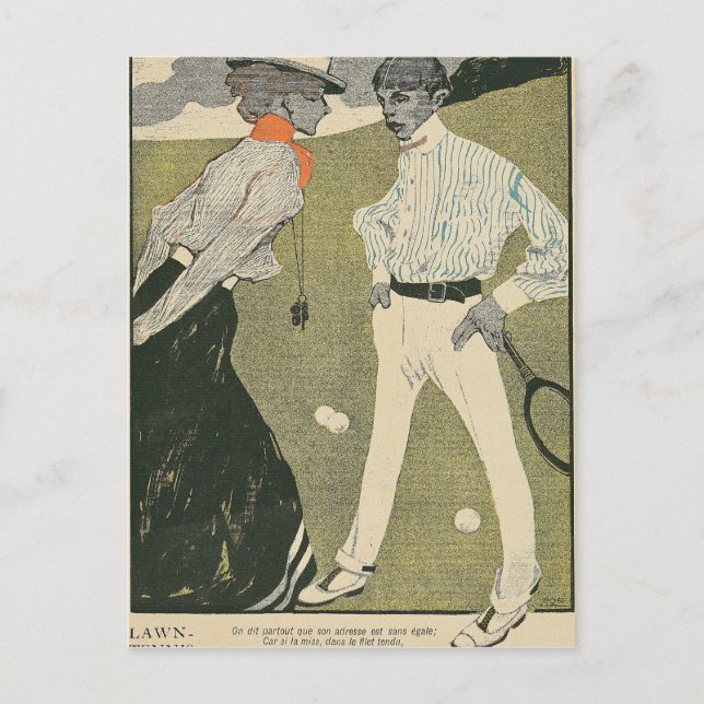 Lawn Tennis Postcard (Front)