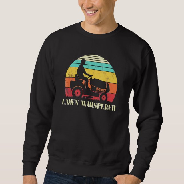Lawn Whisperer Grass Mowing Sweatshirt (Front)