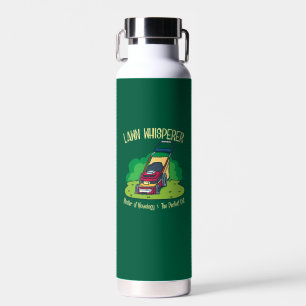 Lawn Whisperer Lawn Mower Garden Gardening Water Bottle