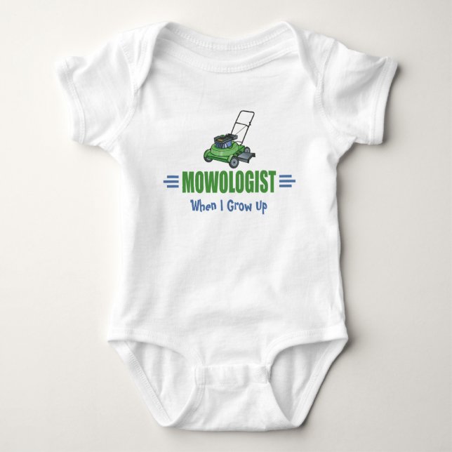 Lawn Yard Mowing, Mow Lawns, Landscaping Lawn Care Baby Bodysuit (Front)