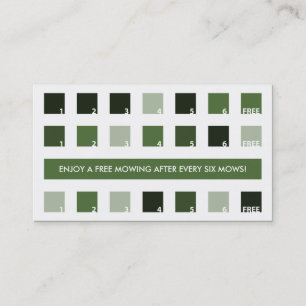 LAWNCARE customer appreciation (mod squares) Loyalty Card