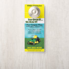 Lawncare Landscaping Grass Cutting Door Hanger