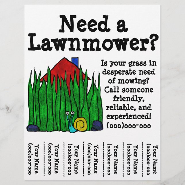 Lawnmower Flyer (Front)