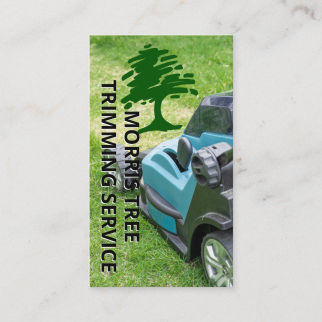 Lawnmower | Landscaping | Business Card (Front)