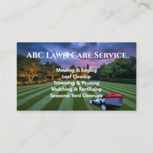 Lawnpro Premium Service Business Card