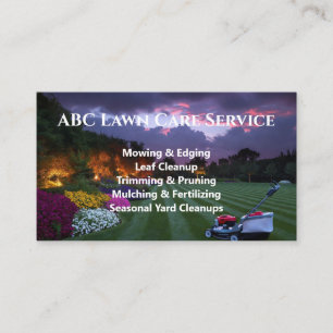 Lawnpro Premium Service Business Card